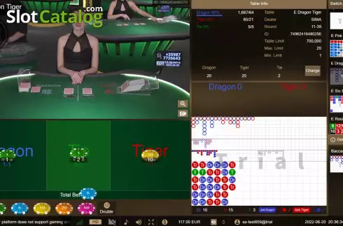 Скрин3. Dragon Tiger (SA Gaming) слот