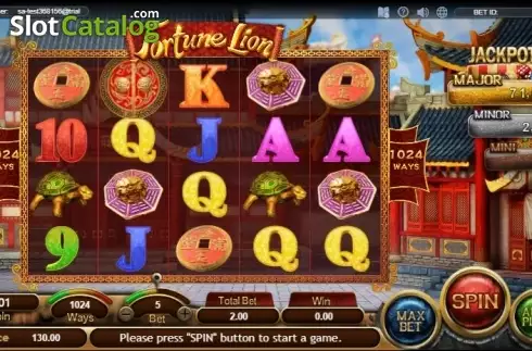 Скрин2. Fortune Lion (SimplePlay) слот