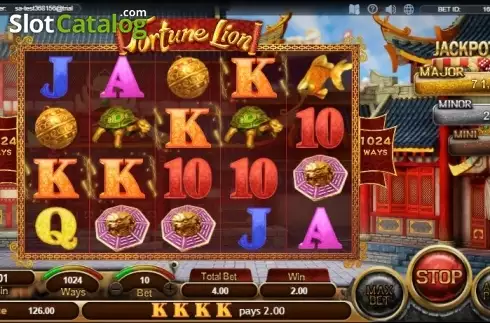 Скрин3. Fortune Lion (SimplePlay) слот