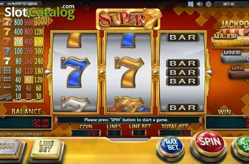 Скрин2. Super 7 (SimplePlay) слот
