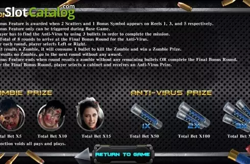 Скрин7. Zombie Hunter (SimplePlay) слот