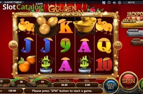 Скрин2. Golden Chicken (SimplePlay) слот