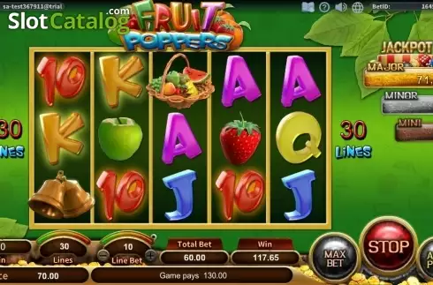 Скрин3. Fruit Poppers слот