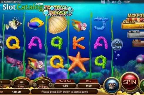 Скрин2. Tropical Treasure слот
