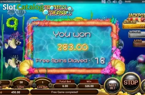 Скрин4. Tropical Treasure слот