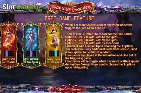 Скрин6. Fantasy Goddess слот
