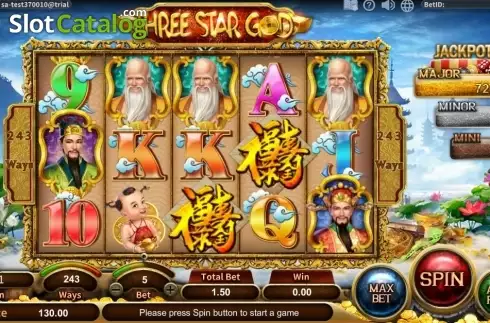 Скрин2. Three Star God слот