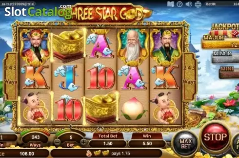 Скрин3. Three Star God слот