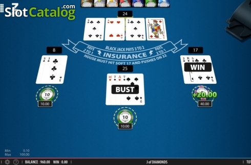 Скрин4. Zappit Blackjack слот