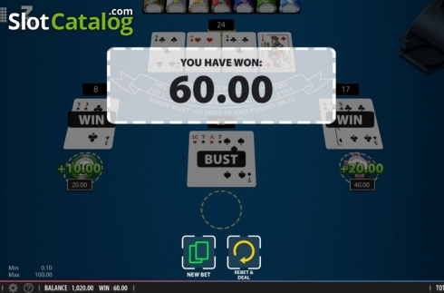 Скрин5. Zappit Blackjack слот