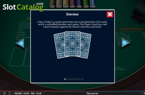 Скрин7. Crazy 4 Poker (Shuffle Master) слот