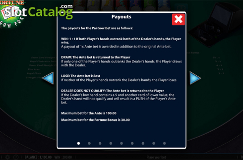Скрин6. Fortune Pai Gow Poker слот