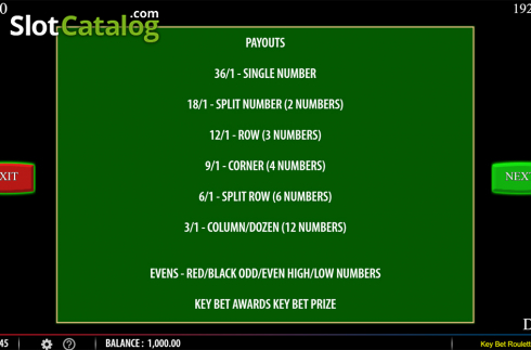 Скрин8. Key Bet Roulette слот