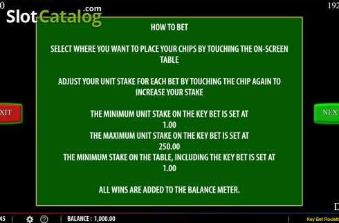 Скрин9. Key Bet Roulette слот