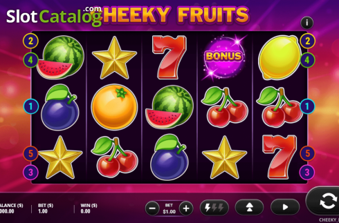 Скрин2. Cheeky Fruits слот