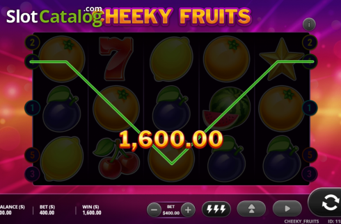 Скрин3. Cheeky Fruits слот
