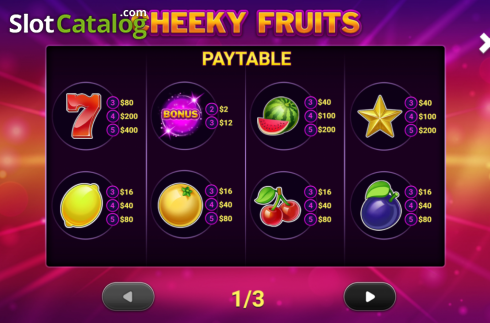 Скрин6. Cheeky Fruits слот