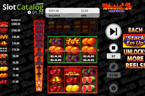 Скрин3. Blazin Hot 7s Stack Em Up слот