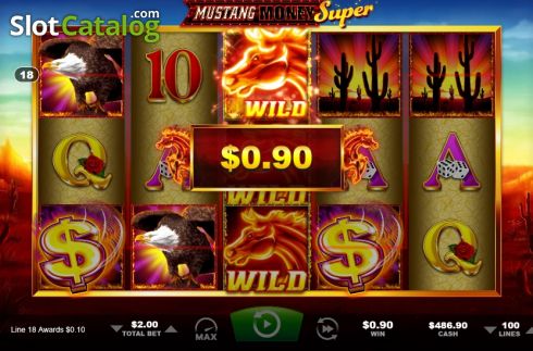 Скрин4. Mustang Money Super слот