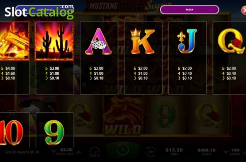 Скрин7. Mustang Money Super слот