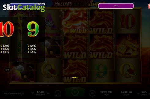 Скрин8. Mustang Money Super слот