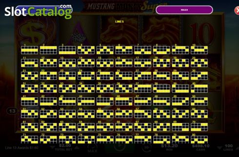 Скрин9. Mustang Money Super слот
