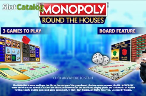 Скрин2. Monopoly Round The Houses слот