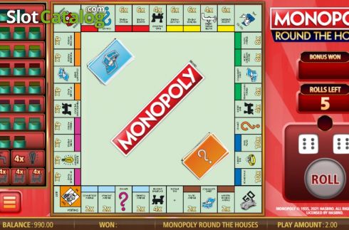 Скрин5. Monopoly Round The Houses слот