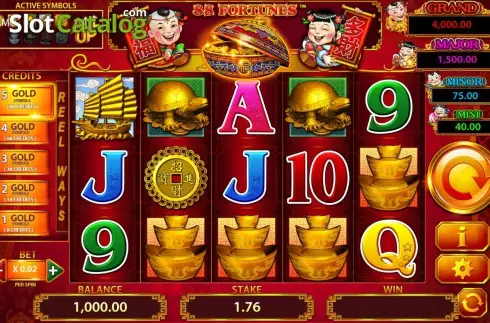 Скрин2. 88 Fortunes (Light and Wonder) слот
