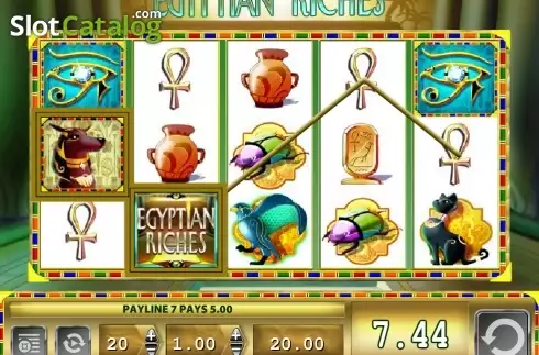 Скрин8. Egyptian Riches (Light and Wonder) слот