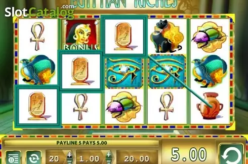Скрин7. Egyptian Riches (Light and Wonder) слот