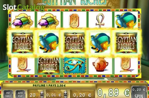 Скрин9. Egyptian Riches (Light and Wonder) слот