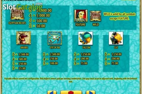 Скрин2. Egyptian Riches (Light and Wonder) слот