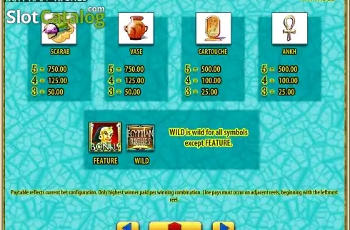 Скрин3. Egyptian Riches (Light and Wonder) слот