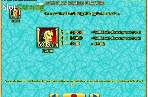Скрин4. Egyptian Riches (Light and Wonder) слот