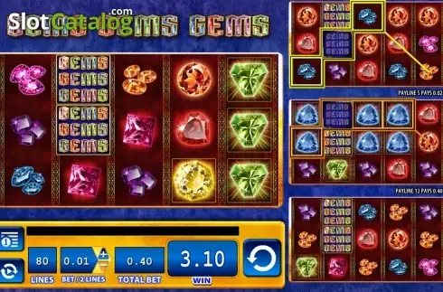 Скрин4. Gems Gems Gems слот