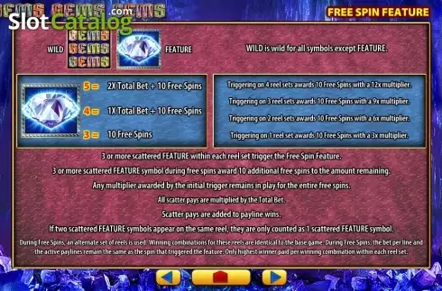 Скрин8. Gems Gems Gems слот