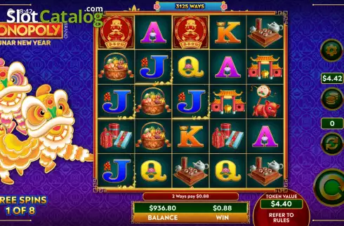 Скрин7. Monopoly Lunar New Year слот