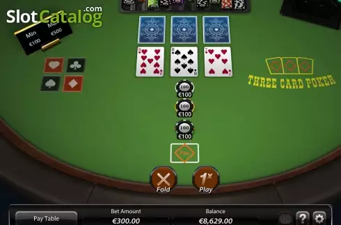 Скрин2. Three Card Poker (Light and Wonder) слот