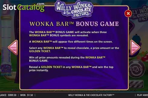 Скрин5. Willy Wonka & The Chocolate Factory слот