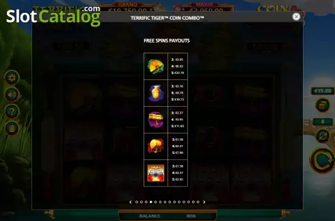 Скрин7. Terrific Tiger Coin Combo слот