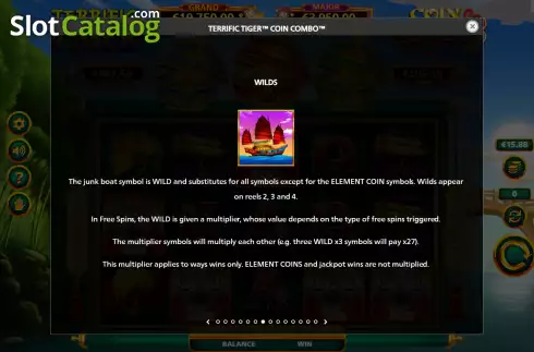 Скрин9. Terrific Tiger Coin Combo слот