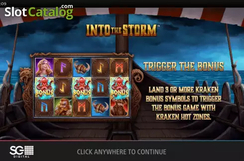 Скрин2. Into the Storm слот