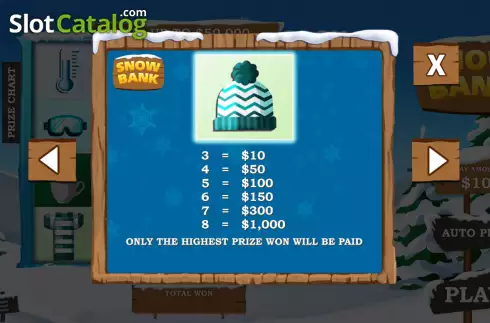 Скрин8. Snow Bank слот