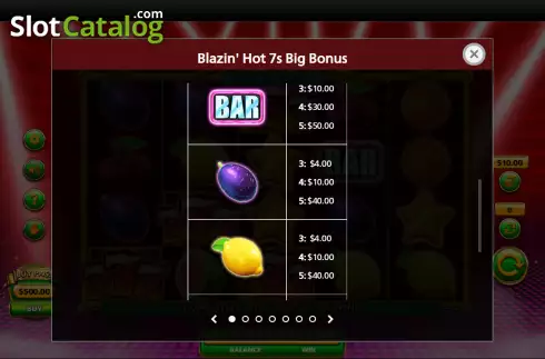 Скрин6. Blazin Hot 7s Big Bonus слот