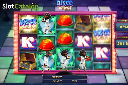 Скрин9. Disco Dawgs слот