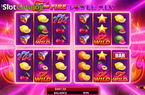Скрин5. 7s On Fire Power Mix слот