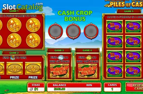 Скрин4. Rainbow Riches Piles Of Cash слот