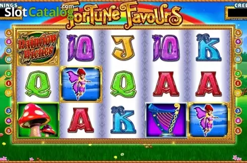 Скрин2. Rainbow Riches Fortune Favours слот