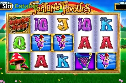 Скрин3. Rainbow Riches Fortune Favours слот